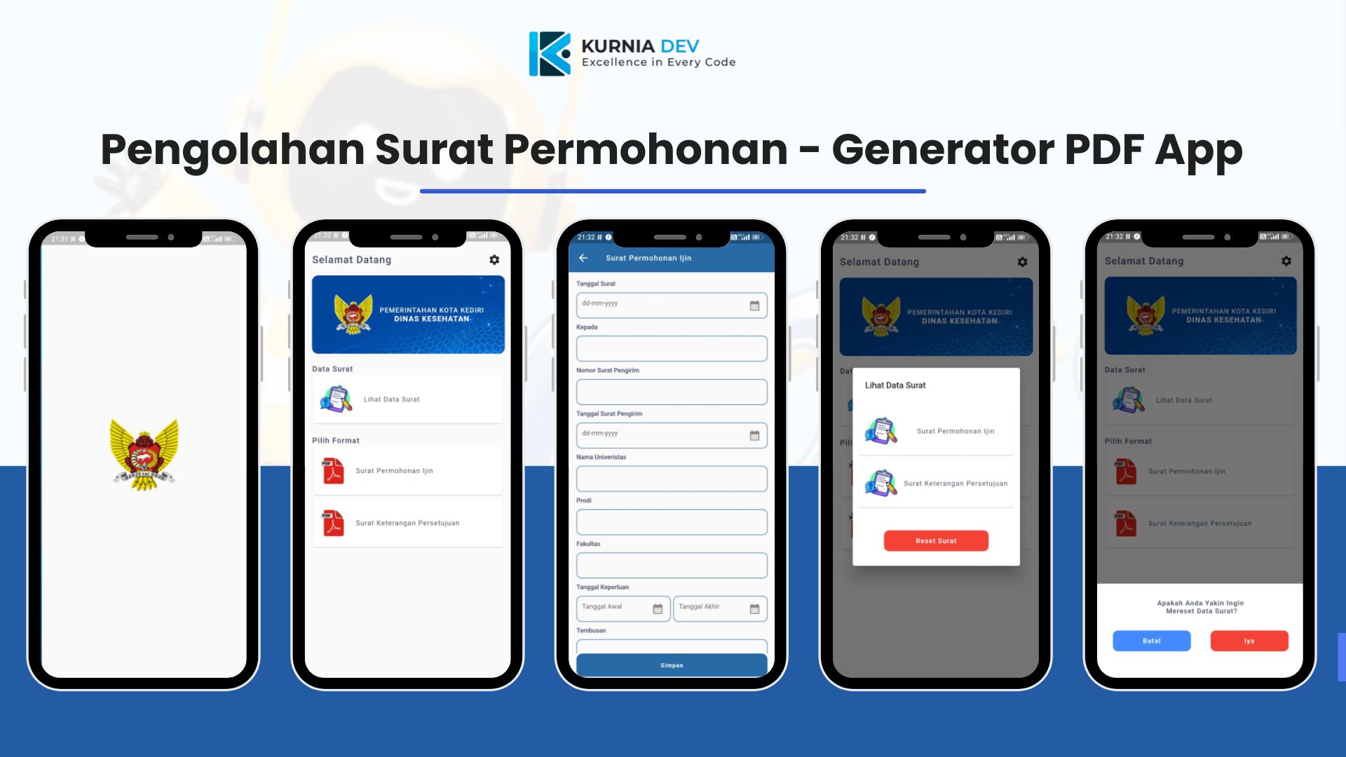 Pengolahan Surat Permohonan - Generator PDF App