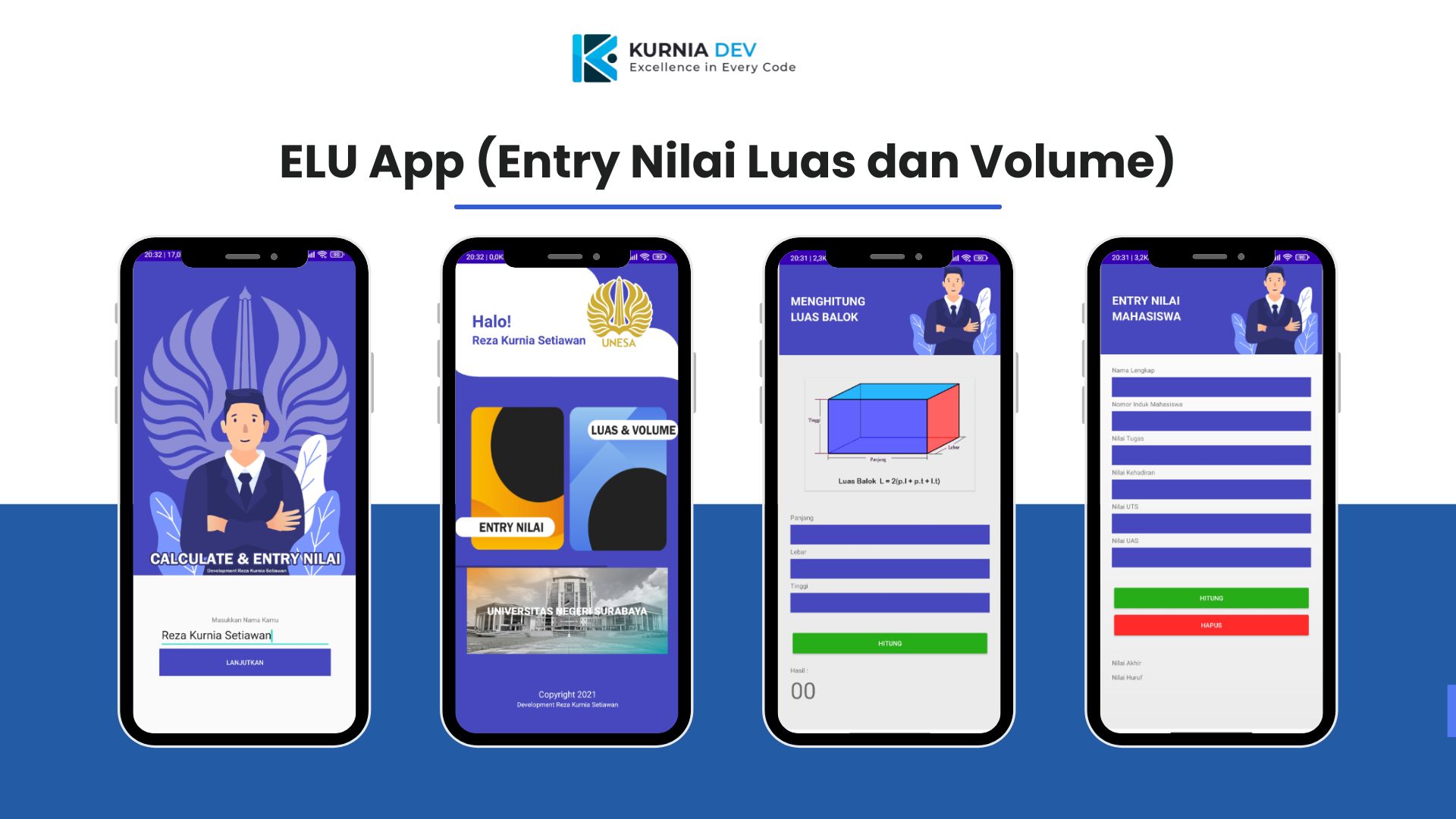 ELU App (Entry Nilai Luas dan Volume)