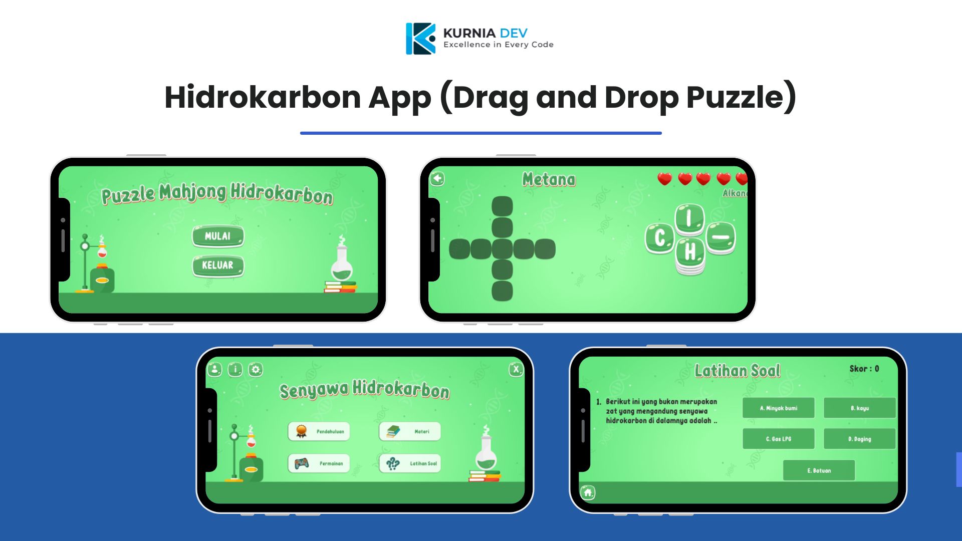 Hidrokarbon App (Drag and Drop Puzzle)